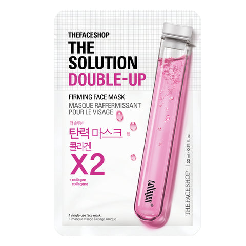 The Face Shop The Solution Double-Up FIRMING Mask Sheet- 20g