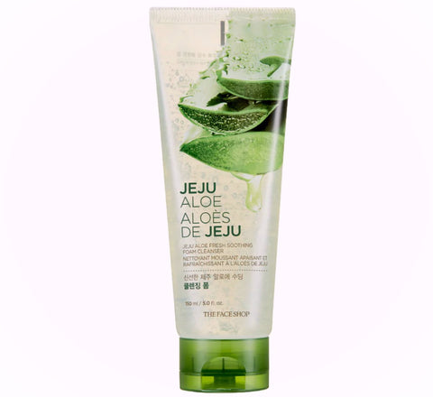 The Face Shop Jeju Aloe Fresh Soothing Foam Cleanser - 150ml