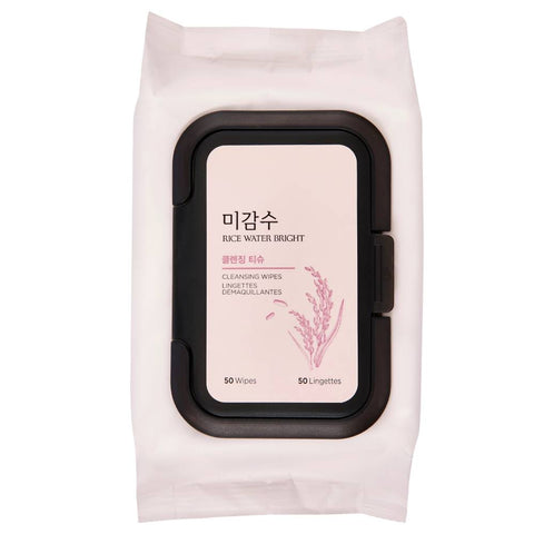 The Face Shop Rice Water Bright Cleansing Wipes (50 wipes)