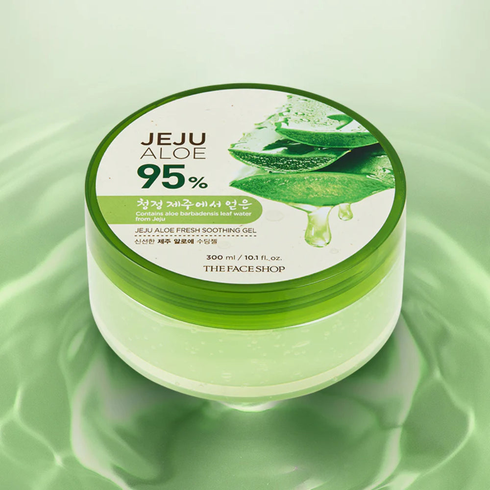 The Face Shop Jeju Aloe 95%, Fresh Soothing Gel - 300ml