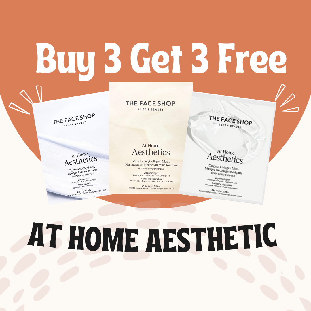 BUY 3 GET 3 FREE - At Home Aesthetics Mask Sheet ( Assorted )
