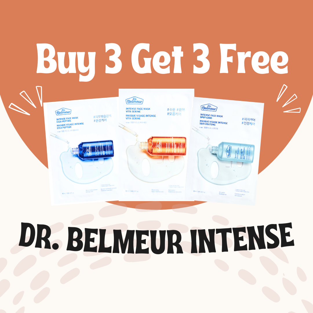 BUY 3 GET 3 FREE - Dr. Belmeur Intense Face Mask ( Assorted )