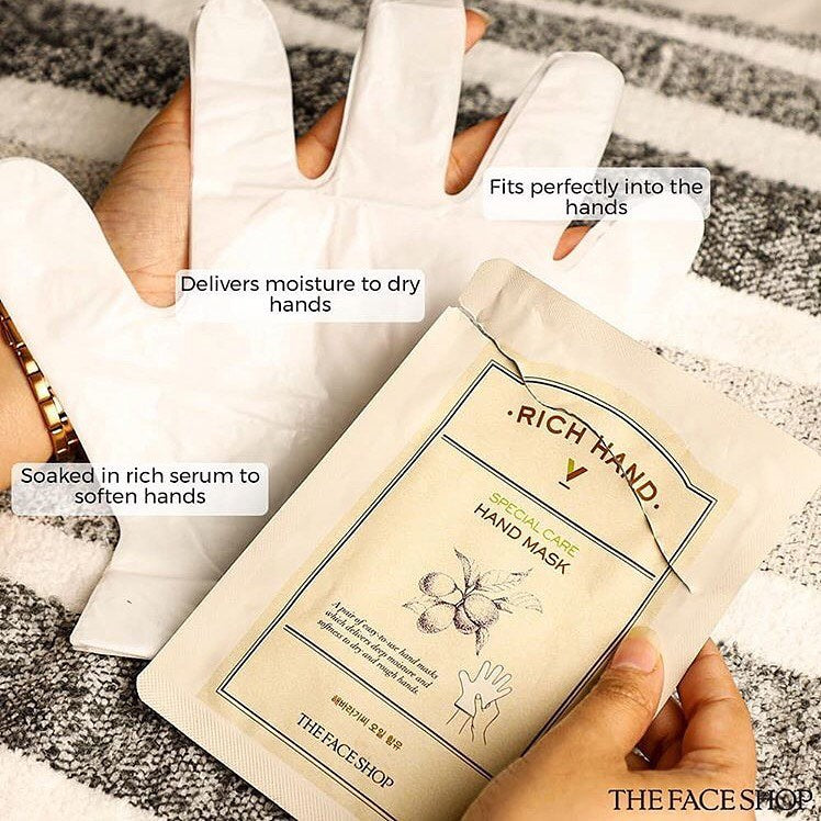 The Face Shop Rich Hand V Special Care hand Mask - 16g