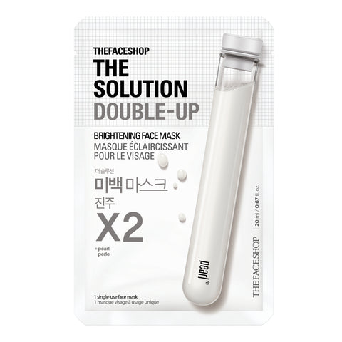 The Face Shop The Solution Double-Up BRIGHTENING Mask Sheet -  20g