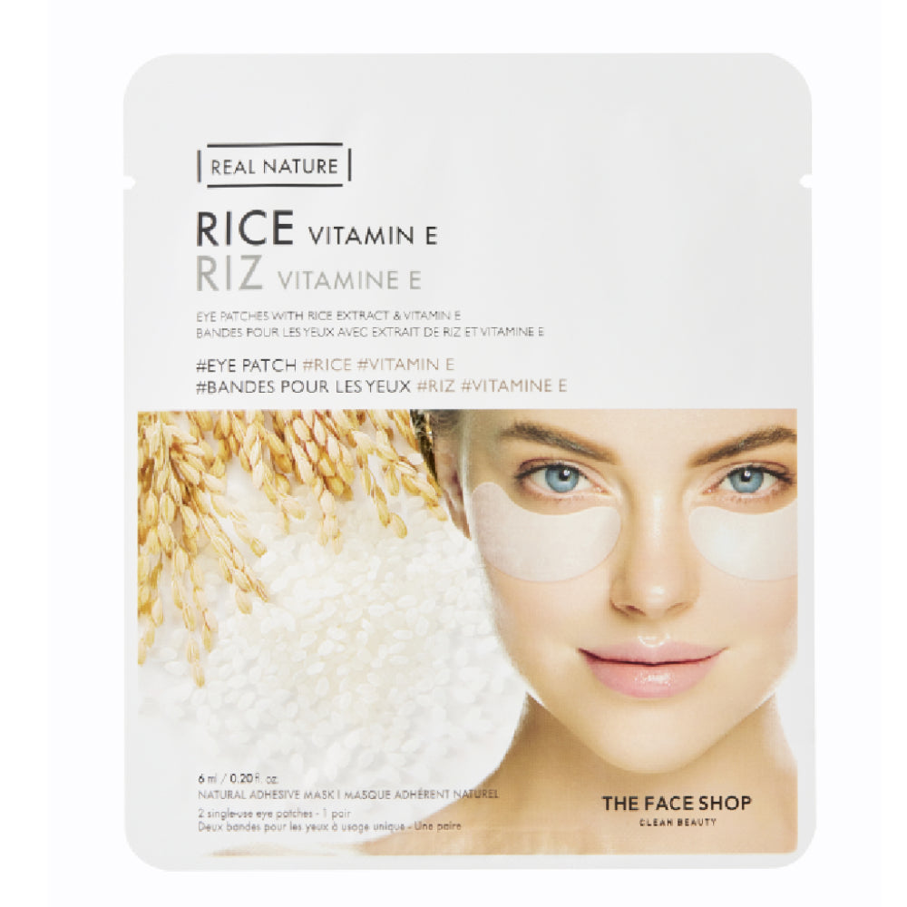 The Face Shop Real Nature Rice Vitamin E Eye Patch - 6 ml