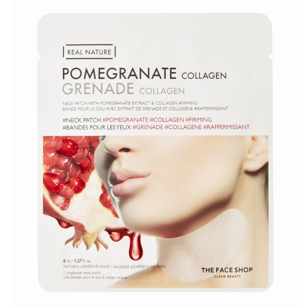 The Face Shop Real Nature Pomegranate Collagen Neck Patch - 8 ml