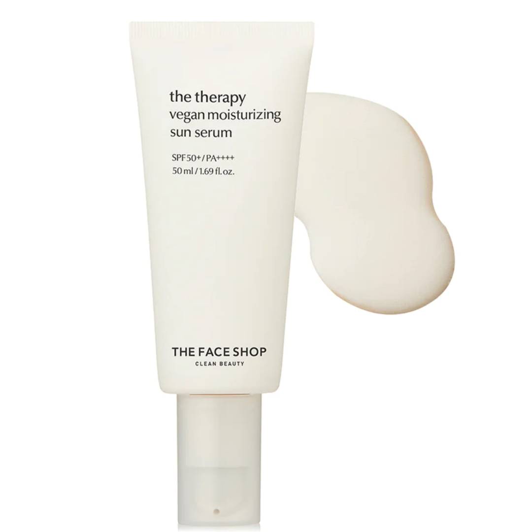 The Face Shop The Therapy  Vegan Moisturizing Sun Serum SPF50+ - 50ml