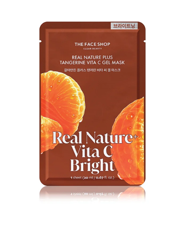 Real Nature Plus Tangerine Vita C Gel Mask - 20ml