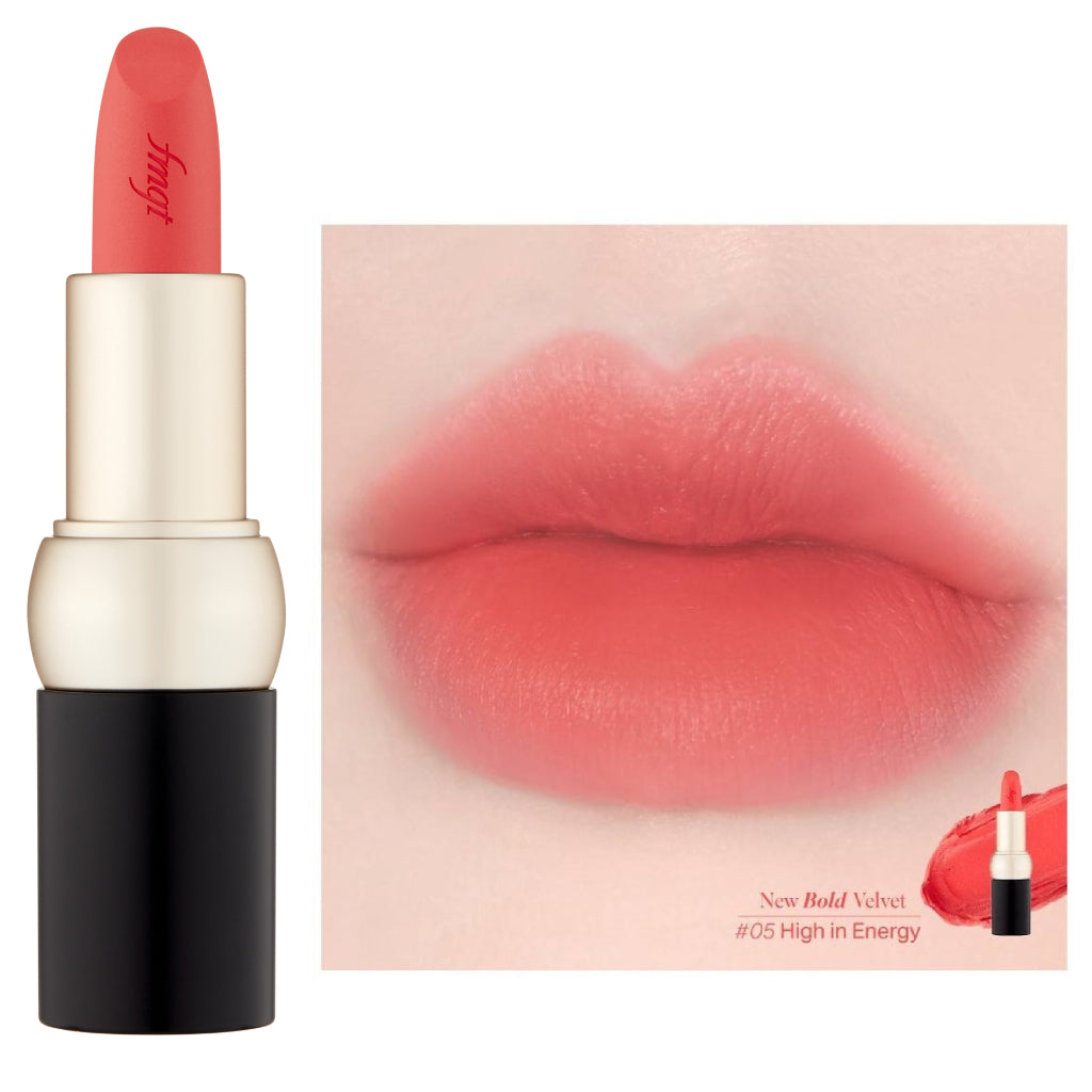 NEW BOLD VELVET LIPSTICK 05 HIGH IN ENERGY