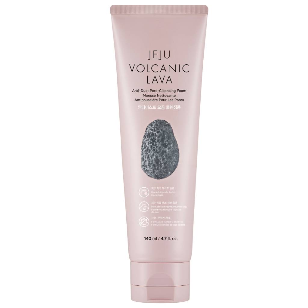 The Face Shop Jeju Volcanic Lava Anti Dust Pore Cleansing Foam - 140ml