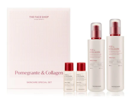 The Face Shop - Pomegranate & Collagen Skincare Set