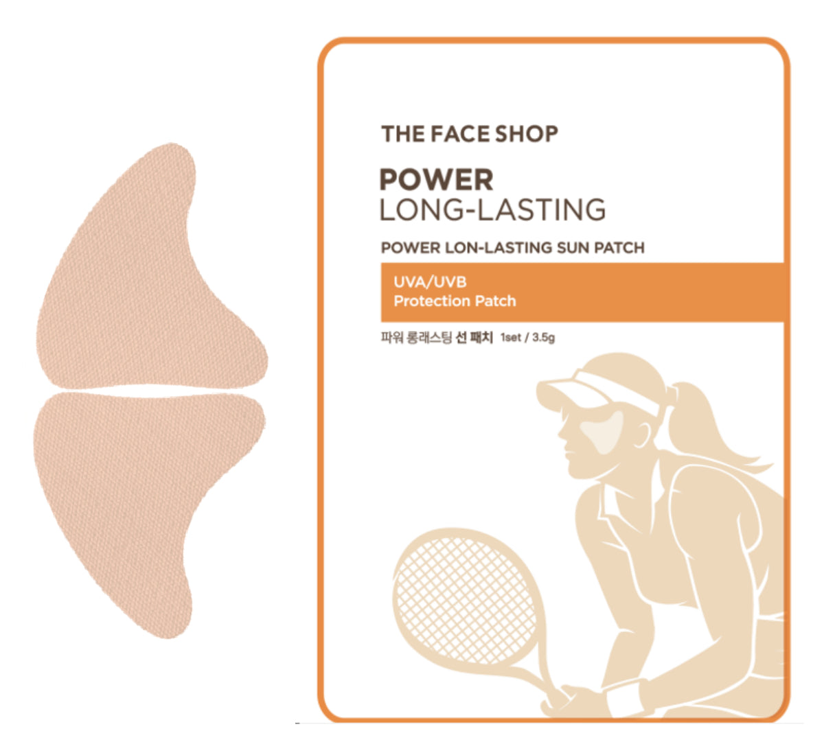 The Face Shop Power Long lasting Sun Patch - 3.5g - 1 Set