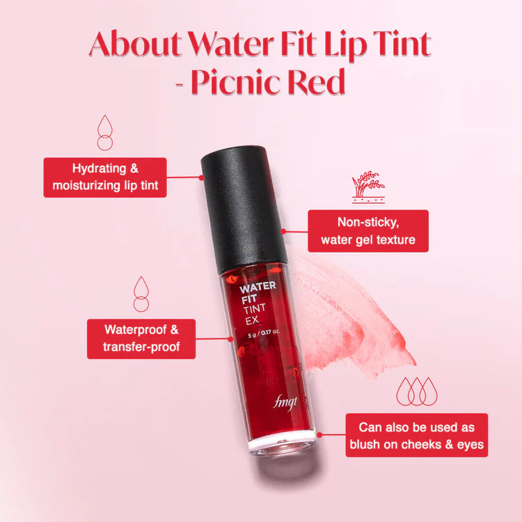 FMGT Water Fit Lip Tint 03 ( Picnic Red )