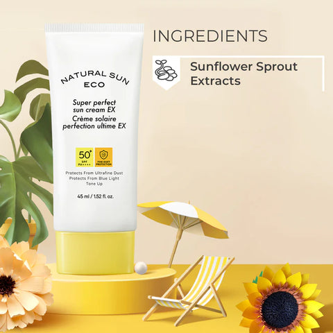 Natural Sun Eco SUPER PERFECT Sun Cream ( Fine Dust ) - 50ml