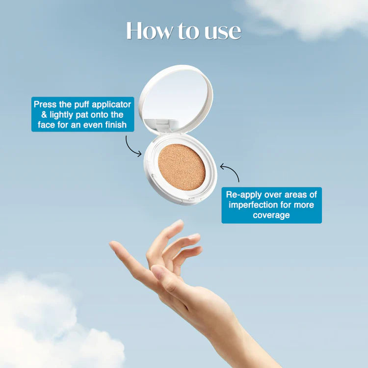 The Face Shop Air Cotton Cushion 203 NATURAL BEIGE SPF50+ PA++++