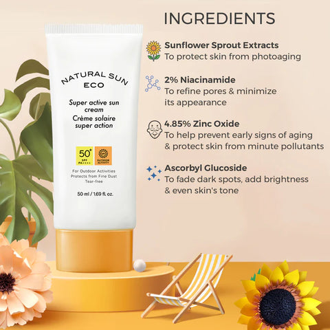 Natural Sun Eco Super Active Sun Cream ( Outdoor Activity ) - 50 ml