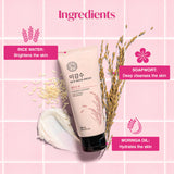 The Face Shop Rice Water Bright Foaming  Nettoyant Moussant Visage Cleanser ( Pink ) -150 ml