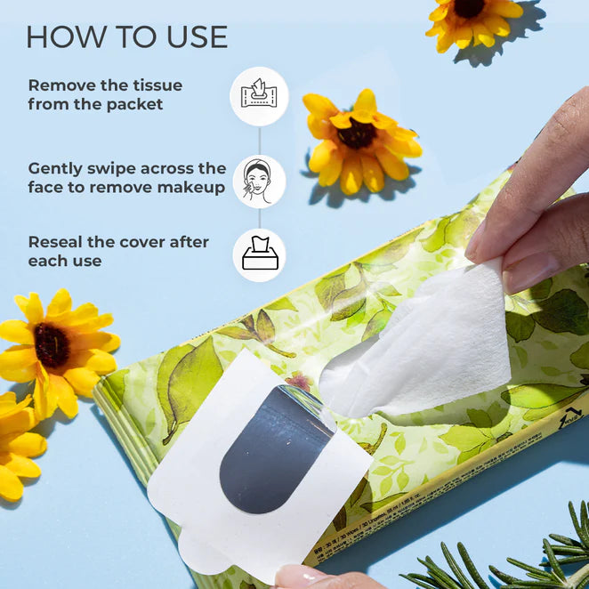 The Face Shop Herb Day Cleansing Wipes (20 Wipes)