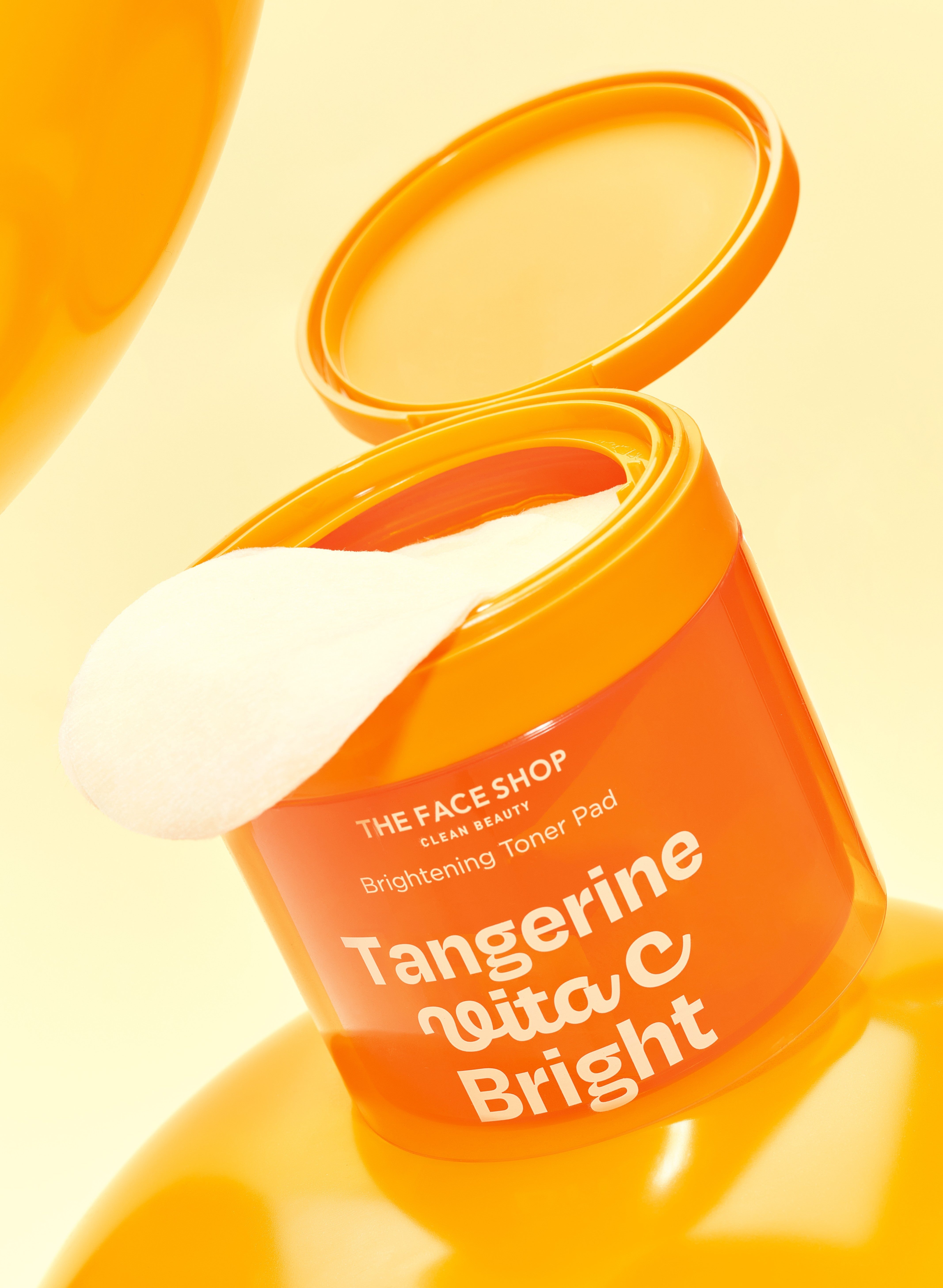 The Face Shop - Tangerine Vita C Brightening Toner Pad - 180ml