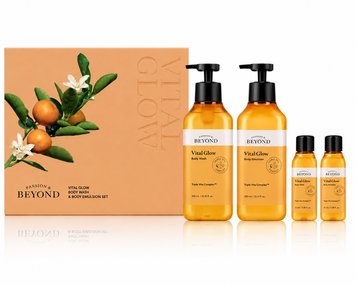 BEYOND Vital Glow Body Wash & Body Emulsion Set