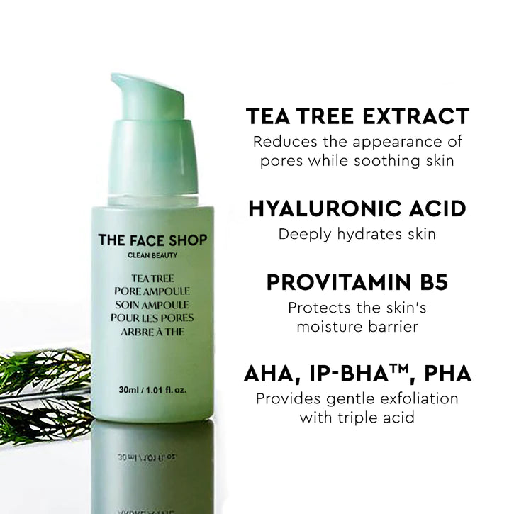 The Face Shop Tea Tree Pore Ampoule - 30ml ( vegan )