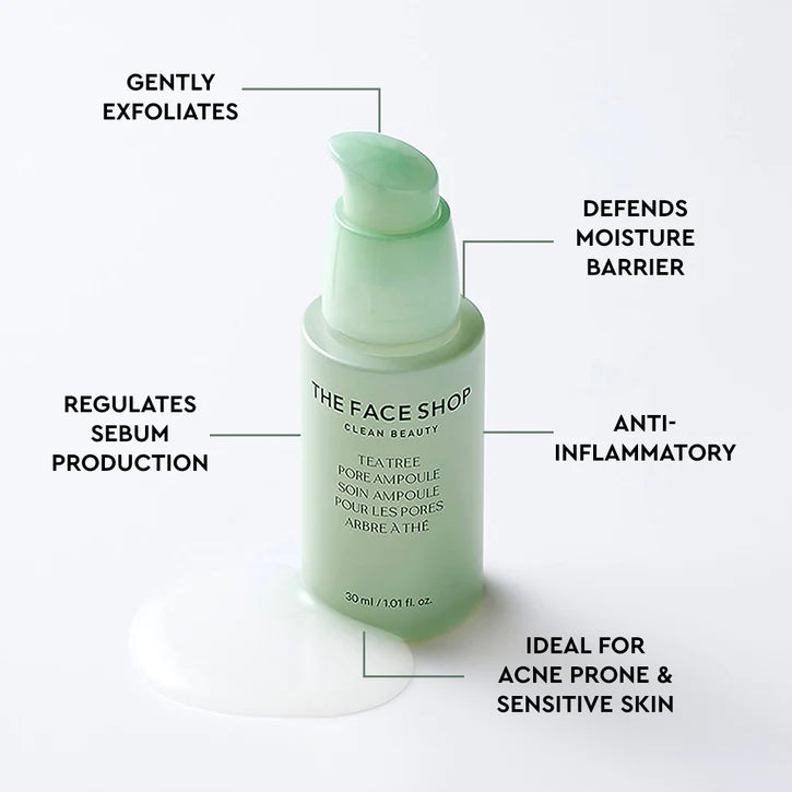 The Face Shop Tea Tree Pore Ampoule - 30ml ( vegan )