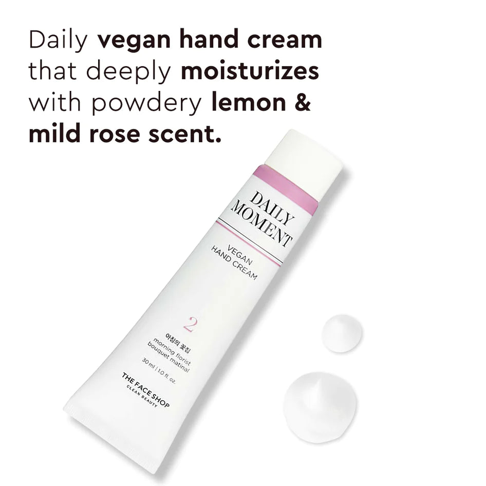 The Face Shop Daily Moment Hand Cream 02 Morning Florist - 30ml ( Vegan )