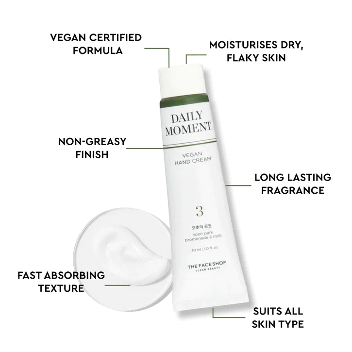 The Face Shop Daily Moment  Hand Cream 03 Noon Park - 30ml ( Vegan )