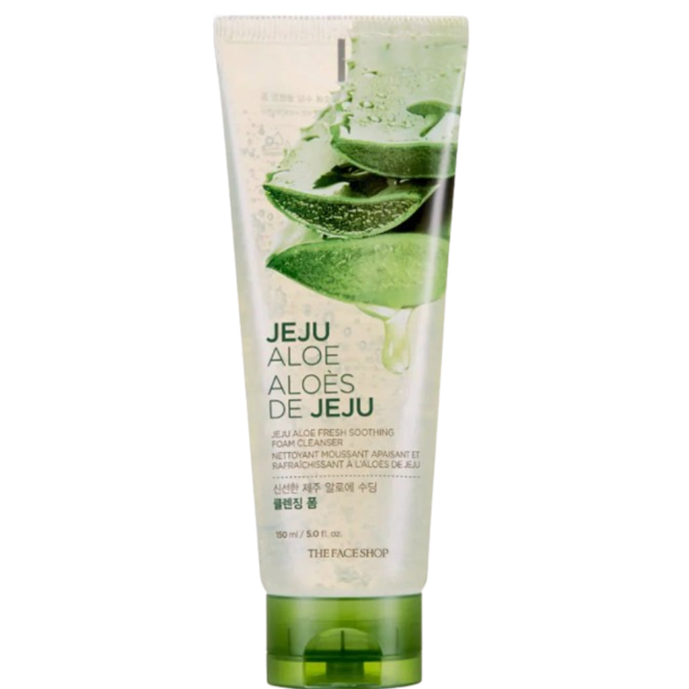 The Face Shop Jeju Aloe Fresh Soothing Foam Cleanser - 150ml