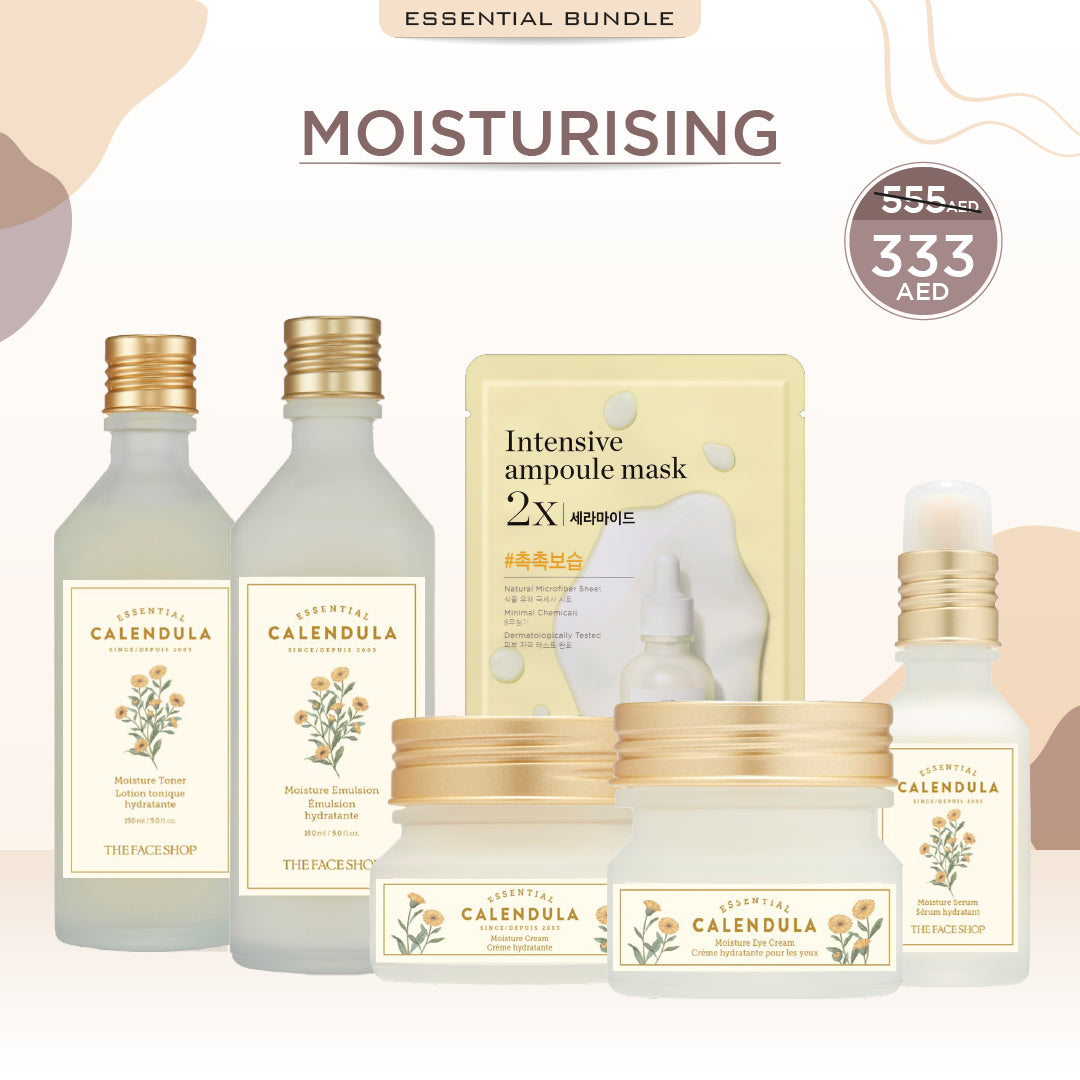 Bundle essentials for moisturizing