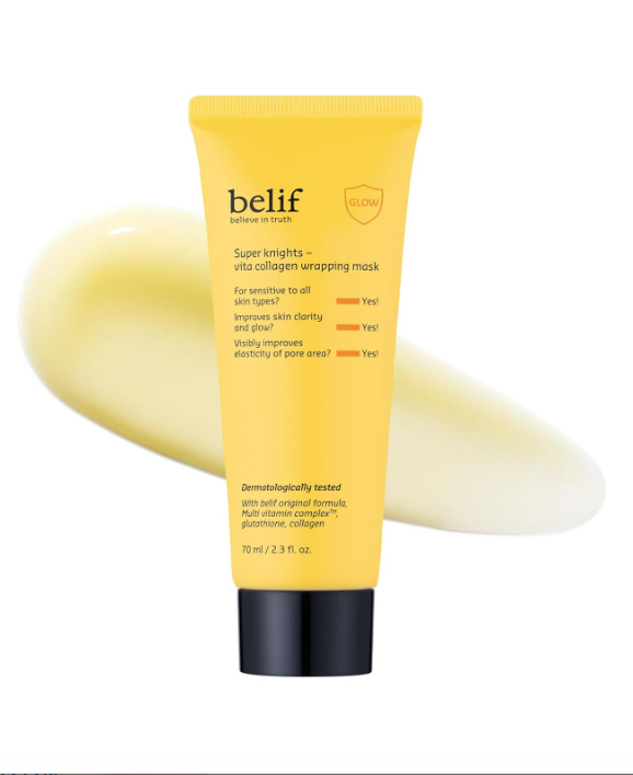 Belif Super Knights - Vitamin Collagen Wrapping Peel Off Facial Mask