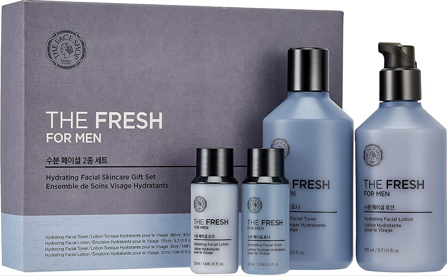 The Face Shop The Fresh For Men Hydrating Facial Skincare Set