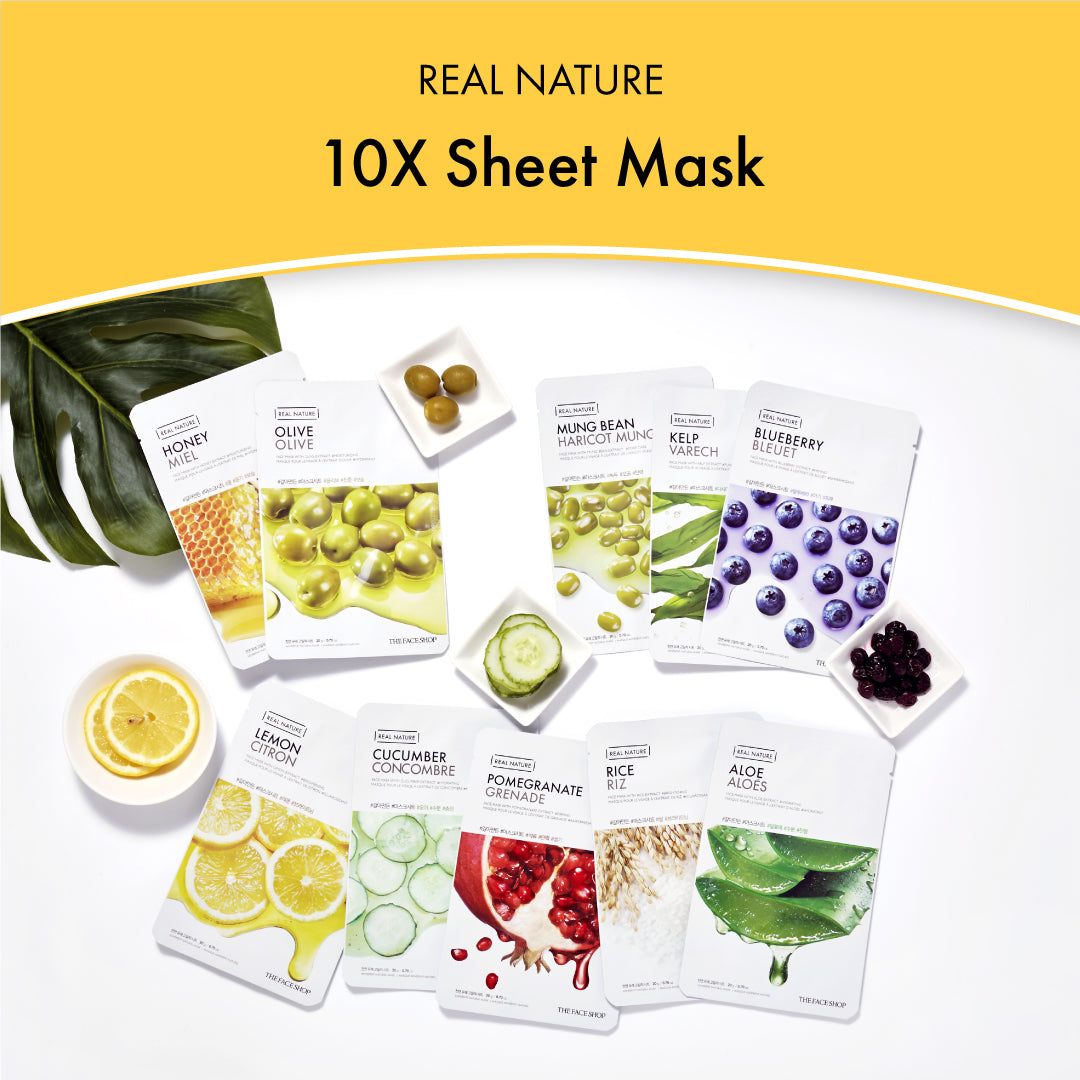 10 REAL NATURE MASK SHEET