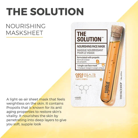 The Face Shop The Solution Double-Up NOURISHING Mask Sheet- 20g