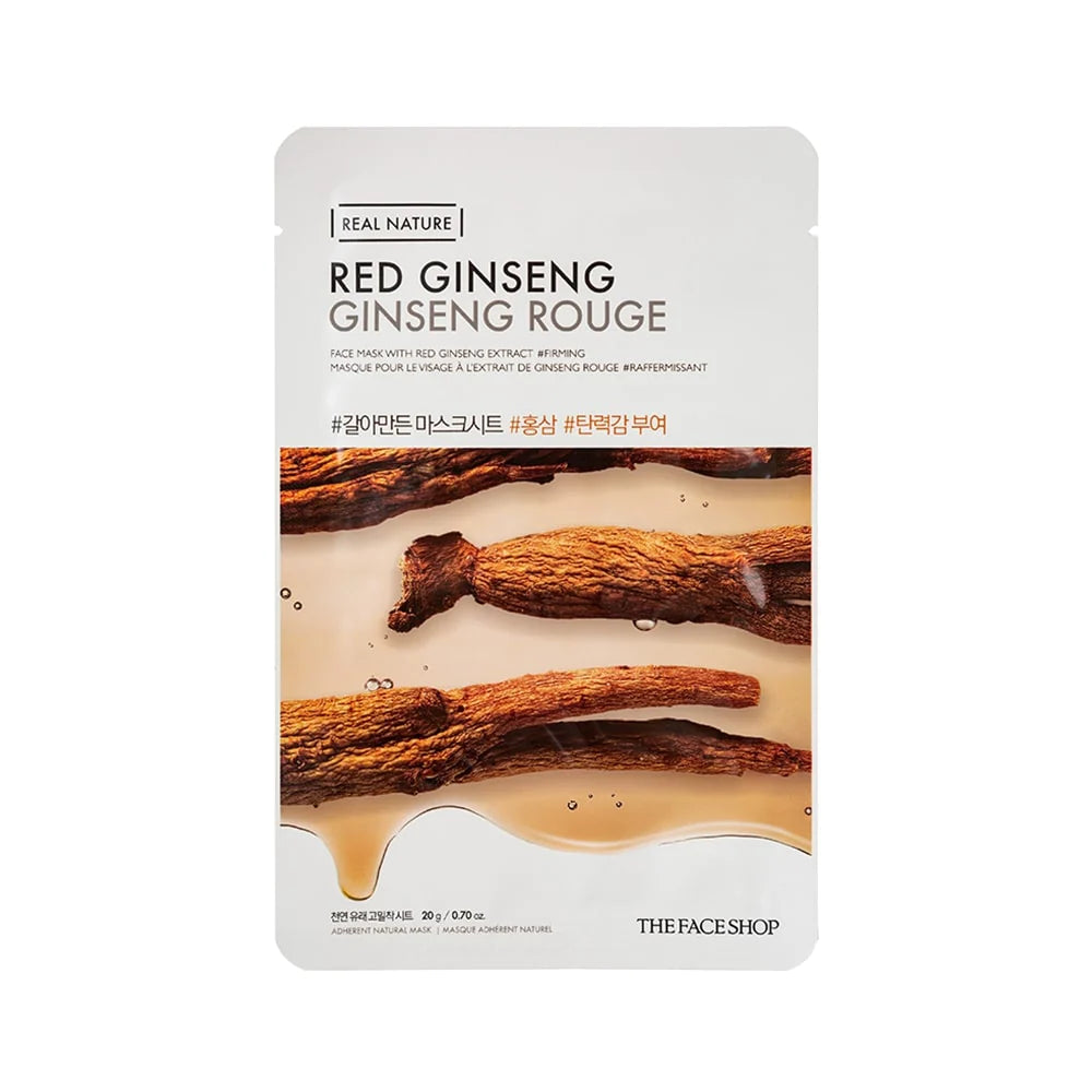 The Face Shop Real Nature Red Ginseng Face Mask Sheet - 20g