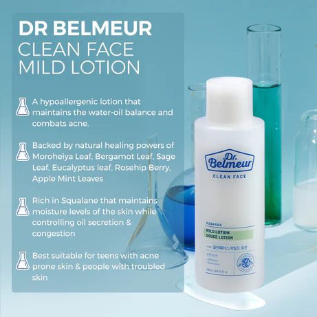 Dr. Belmeur Clean Face Mild Lotion - 145 ml