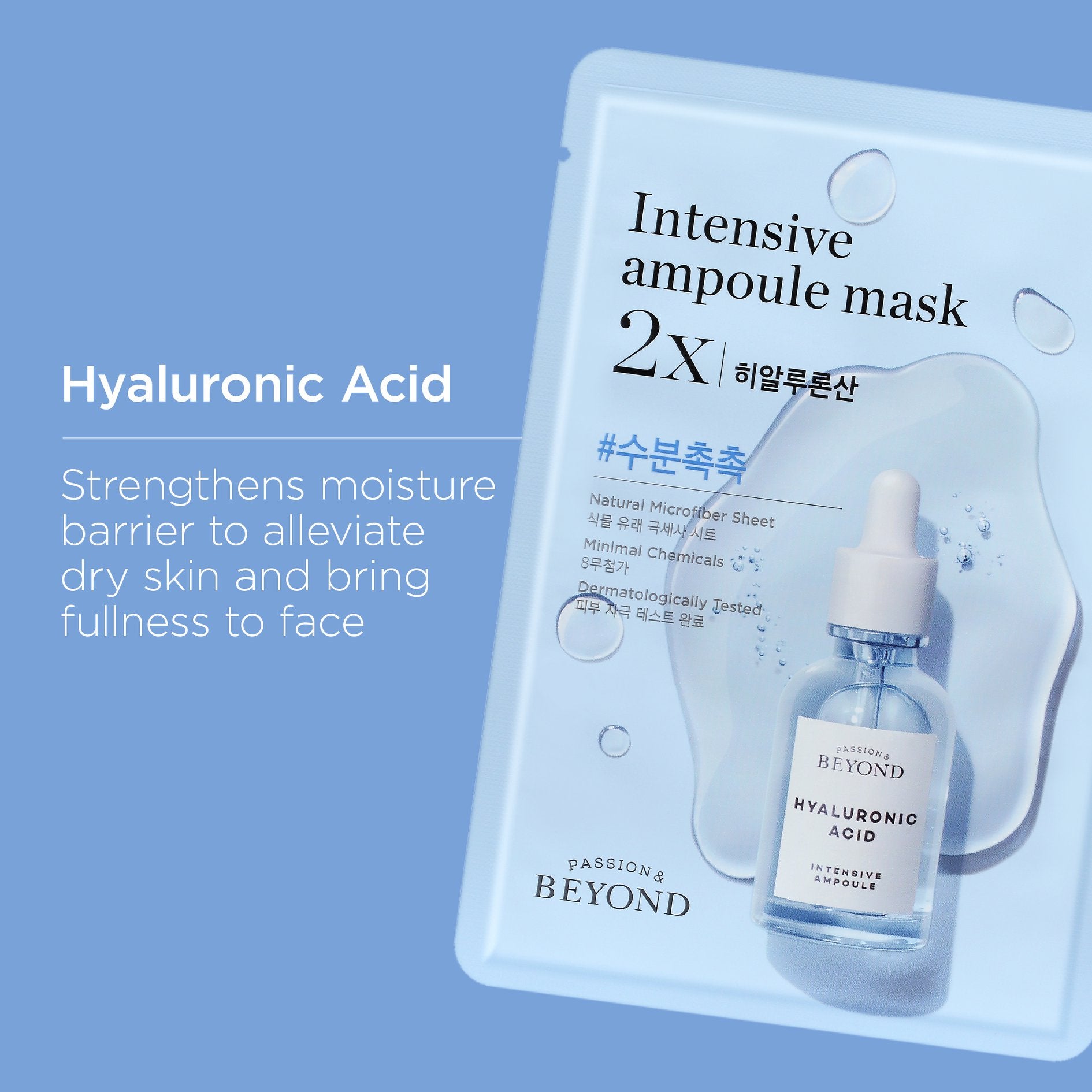 Passion and Beyond Intensive Ampoule Mask 2x ( HYALURONIC ACID ) - 25ml