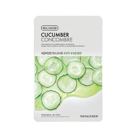 The Face Shop Real Nature Mask Sheet Cucumber - 20g