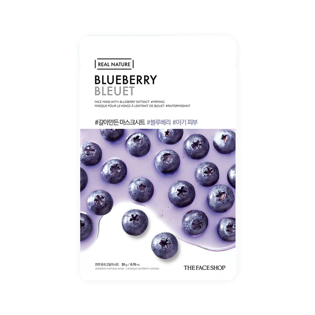 The Face Shop Real Nature Face Mask Blueberry - 20g