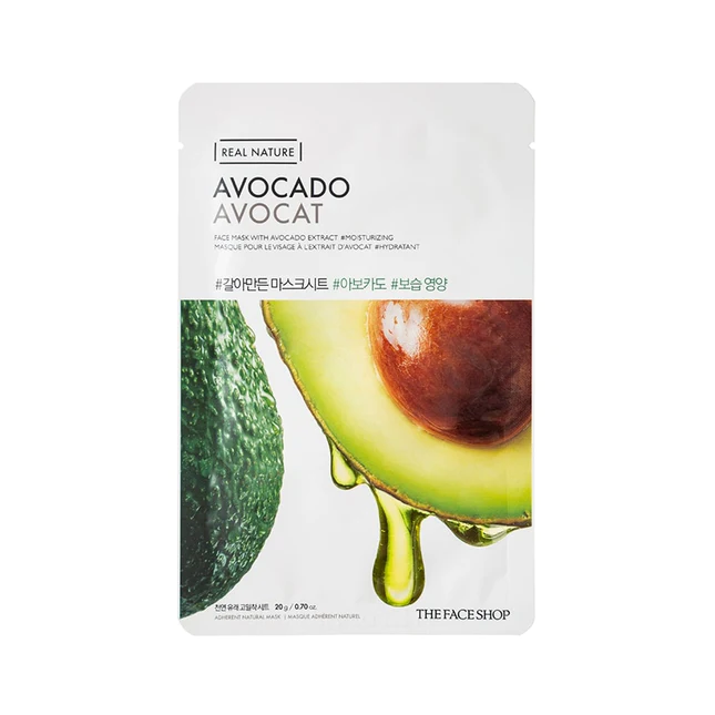 The Face Shop Real Nature Mask Sheet Avocado - 20g