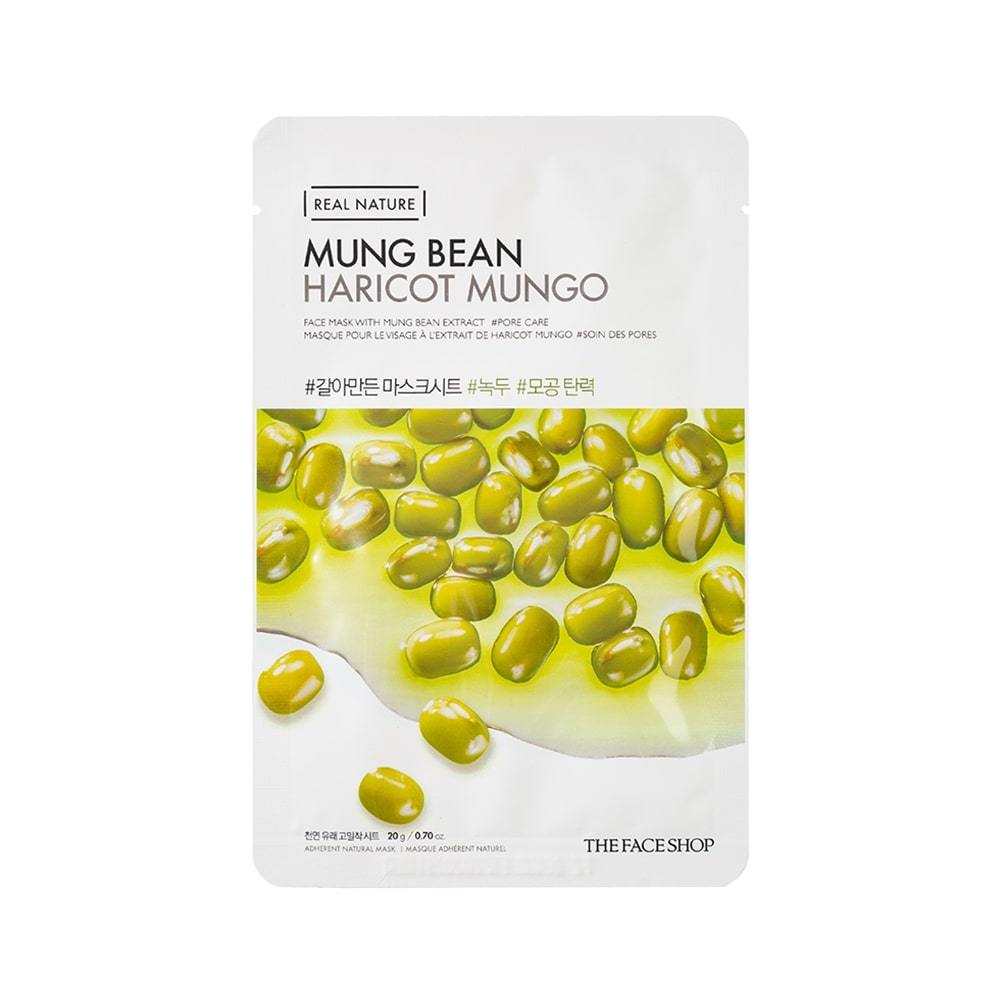 The Face Shop Real Nature Mask Sheet Mung Bean - 20g