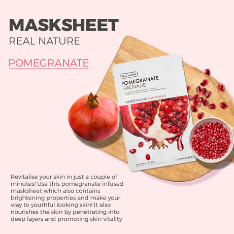 The Face Shop Real Nature Mask Sheet Pomegranate - 20g