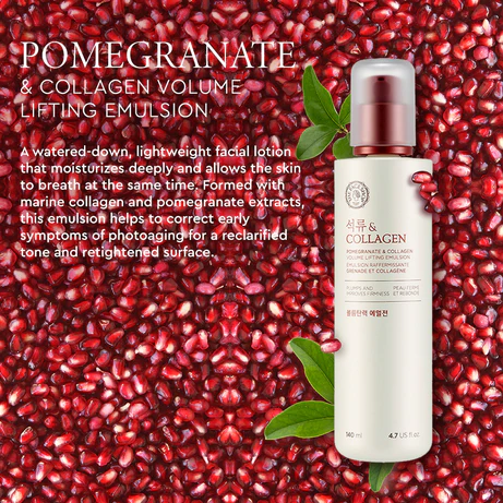 The Face Shop Pomegranate & Collagen Volume Lifting Emulsion - 140ml