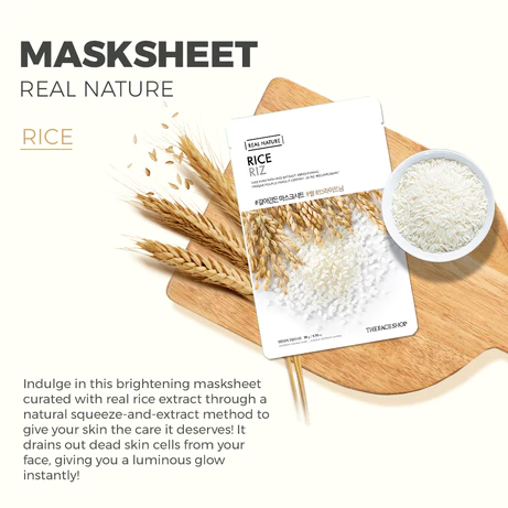 The Face Shop Real Nature Mask Sheet Rice -  20g