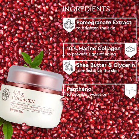 The Face Shop Pomegranate & Collagen Volume Lifting Cream - 100ml