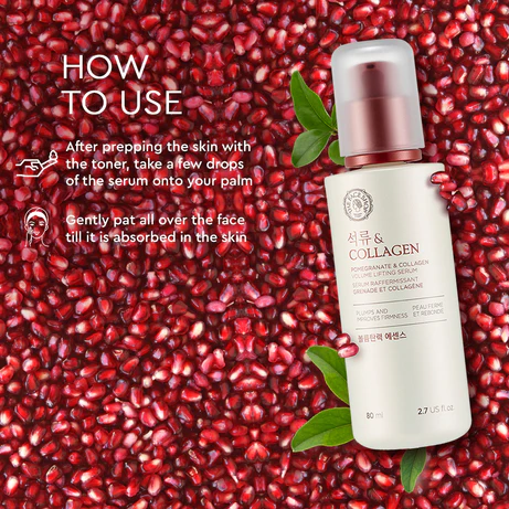 The Face Shop Pomegranate & Collagen Volume Lifting Serum - 80ml