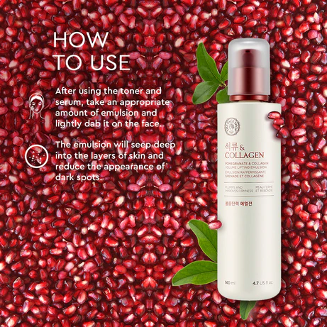 The Face Shop Pomegranate & Collagen Volume Lifting Emulsion - 140ml