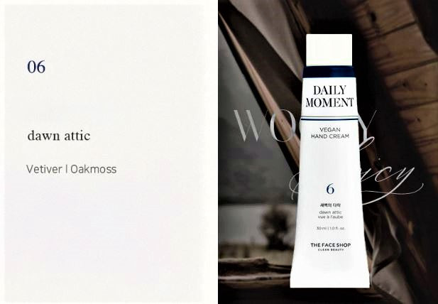 The Face Shop Daily Moment Hand Cream 06 Dawn Attic - 30ml ( Vegan )