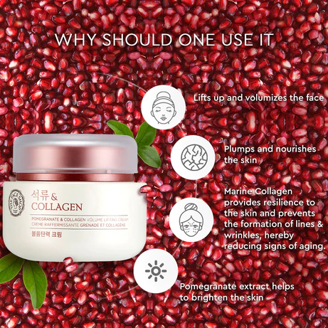 The Face Shop Pomegranate & Collagen Volume Lifting Cream - 100ml