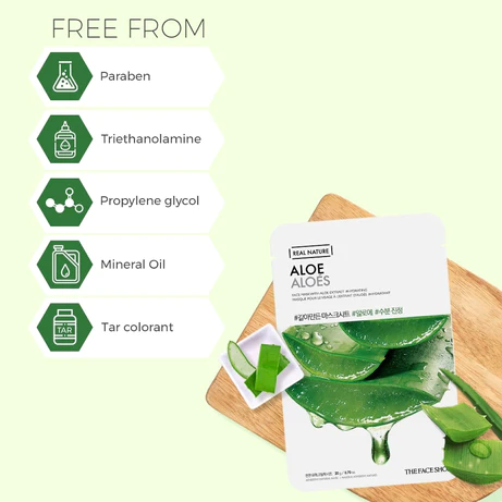 The Face Shop Real Nature Mask Sheet Aloe - 20g